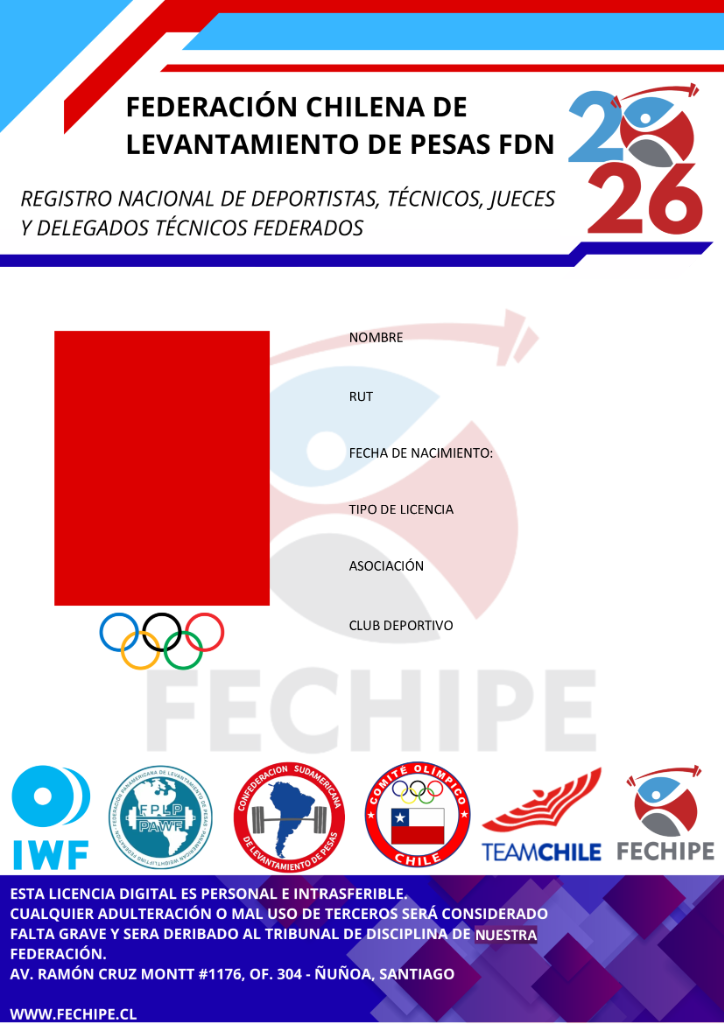 Plantilla Credencial FECHIPE 2026